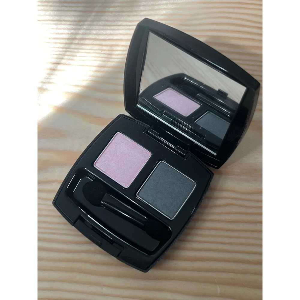 Avon True Color Eyeshadow Duo Grey Matters Pink Glow Silver F0677 Compact